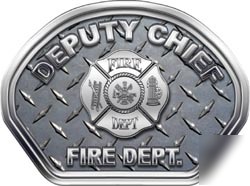 Fire helmet face decal 49 reflective deputy chief dp