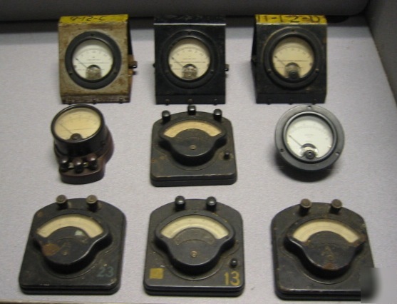 Weston electrical inst co/various meters/ohms/volts/lot