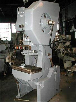 Minster 35 ton o.b.i. punch press, air clutch