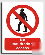 No unau.access sign-s. rigid-300X400MM(pr-007-rm)
