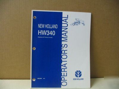 New holland HW340 swather operators manual