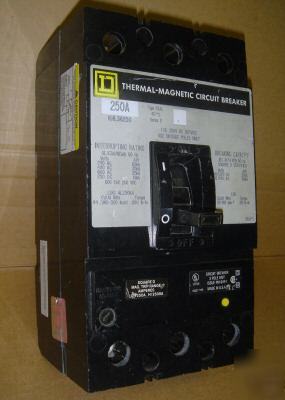 Square d KHL36250 circuit breaker warranty available