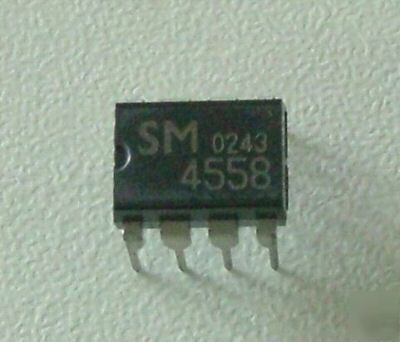 50 pcs sm 4558 jrc dual op amp ic chips overdrive TS808