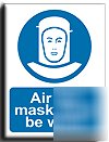 Air fed mask/worn sign-a.vinyl-200X250MM(ma-129-ae)