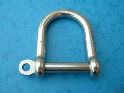 New brand 8MM stainless steel 316 wide jaw shackles