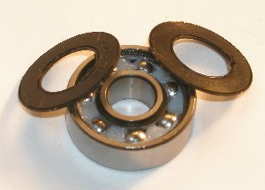 16 inline/ skate steel/metal ceramic bearings ball vxb