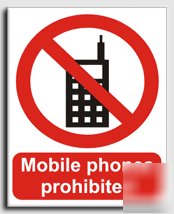Mob.phones prohib.sign-adh.vinyl-200X250MM(pr-032-ae)
