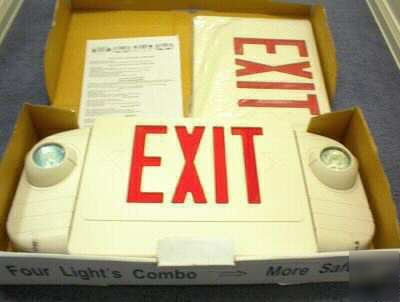 New exit sign emergency lights led combo by hardi, 