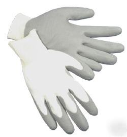 144 pairs pu coated nylon shell work gloves size medium