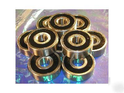 12 ball bearings 6200-2RS 10X30X9 6200RS cartridge