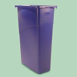 Slim jim 23-gallon rect. waste container-rcp 3540 bro