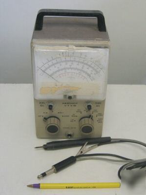 *1960S* heathkit im-18 vacuum tube voltmeter vtvm works