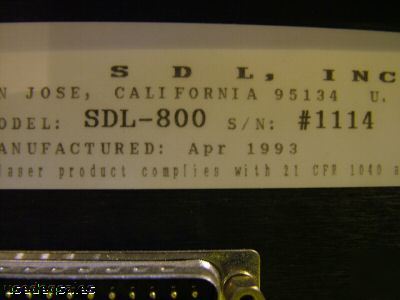 Spectra diode labs laser diode driver sdl 800