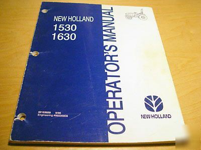 New holland 1530 1630 compact tractor operator's manual