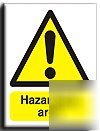 Hazardous area sign-semi rigid-300X400MM(wa-059-rm)