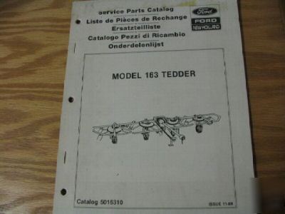 New holland 163 tedder parts catalog manual