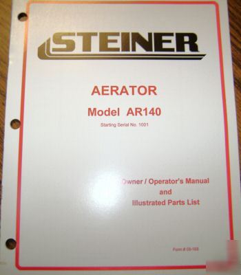Steiner tractor aerator operator's manual 