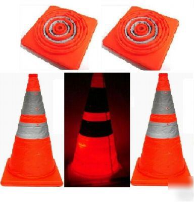 Wholesale lot 5 - folding traffic safety cone light 28