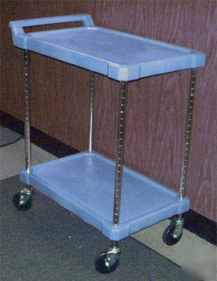Metro utility cart 2 shelf -- BC1627-24TB -- true blue