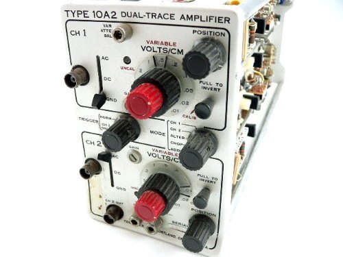 Tektronix 10A2 dual trace amplifier amp plug in unit