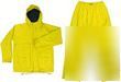Yellow nylon waterproof jacket and trousers - size xl