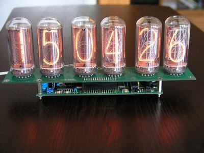 Pic microcontroller gps nixie clock in-18 dst tubesaver