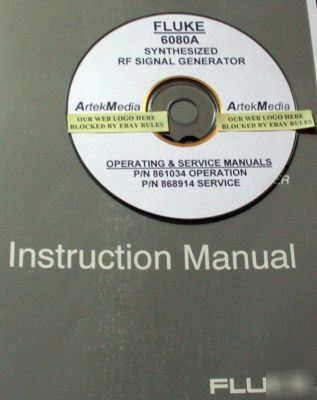 Fluke 6080A instruction (ops & service) manuals 2 vol