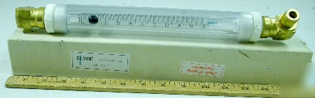 Gilmont calibrated/correlated flowmeter tube 4 npt 1/2