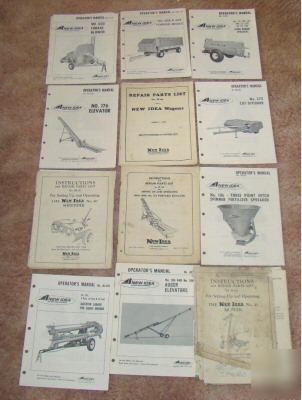 New lot of various idea parts & operator manuals