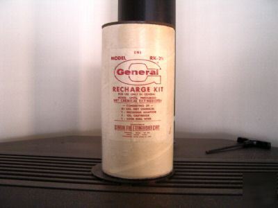 Vintage general fire extinguisher corp. recharge kit