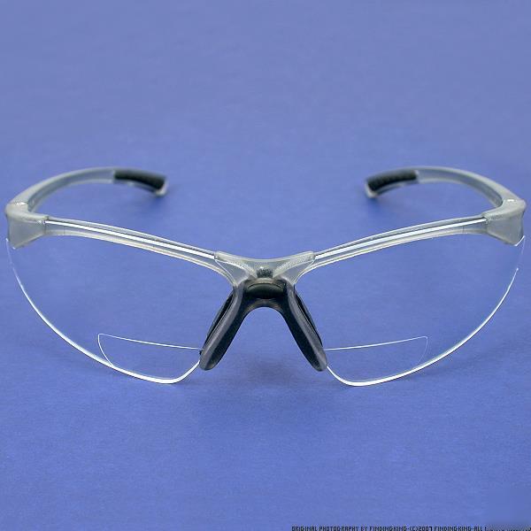 Radians reading bifocal clear C2 safety glasses +3.0