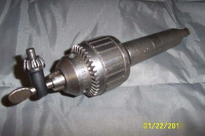Jacobs super drill mill lathe chuck 14N w key 4MT