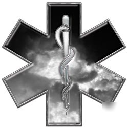 Emt ems mfr medic decal reflective 2