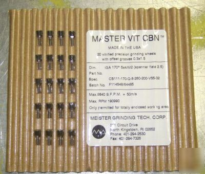 Wheel grinding 5MM dia 3MM thk cb 111-170-3-m-84