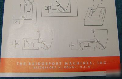 Bridgeport quill master type ja machinist mill tool