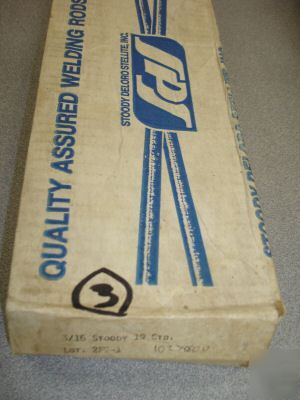 Stoody 19 hardfacing electrode 3/16