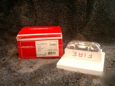 Wheelock rss-24MCC-fw white strobe fire alarm - 