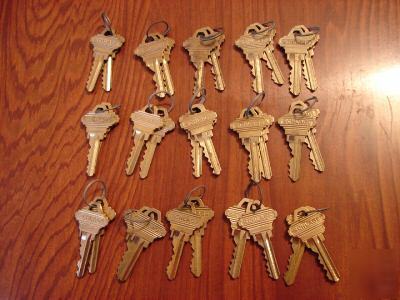 20 pair of original schlage pre-cut keys / locksmith 