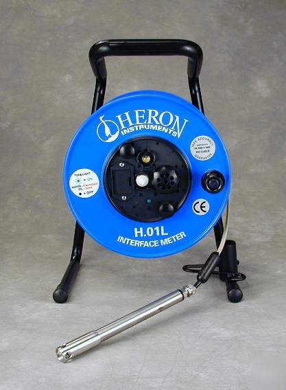 New heron h.01L oil/water interface meter w/200' tape 