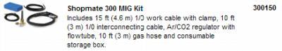 Miller 300150 shopmate 300 mig kit