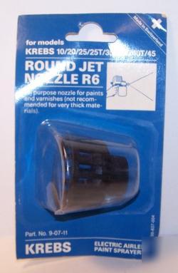 Krebs paint sprayer - round jet nozzle R6