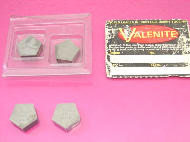 New 4 valenite carbide inserts png 643 (lot 647)