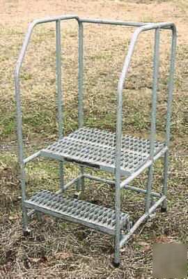  2 step ladder, steel industrial safety work platform