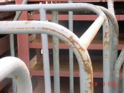  2 step ladder, steel industrial safety work platform