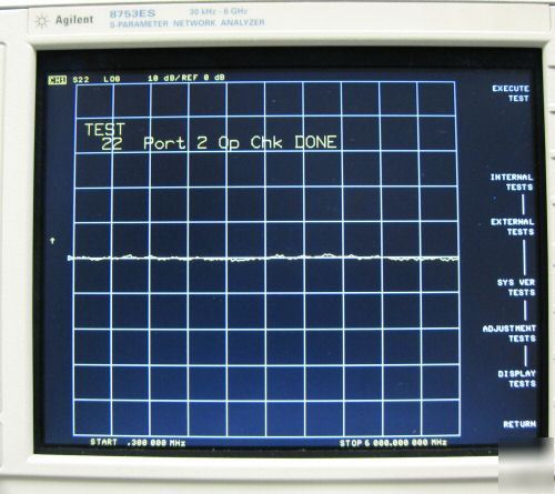 Agilent hp 8753ES network analyzer with option 006