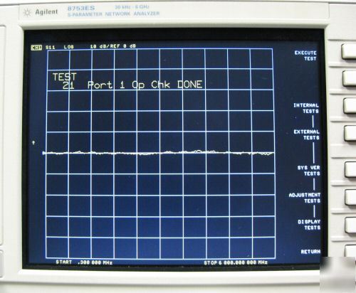 Agilent hp 8753ES network analyzer with option 006