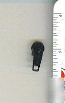 #4 coil zipper locking pulls black 200 pce wholesale