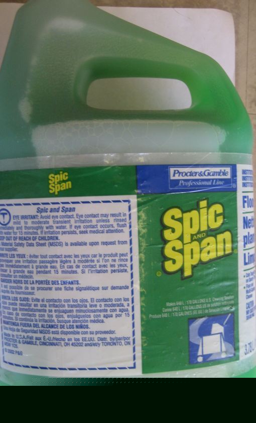 Spic and span liquid floor cleaner-pgc 02001