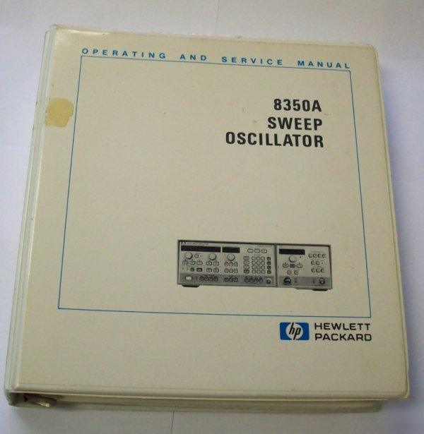 Hp / agilent 8350A op/service manual - $5 shipping 