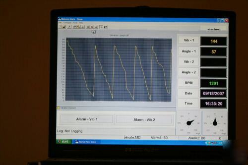Portable balance & vibration monitor system no renishaw